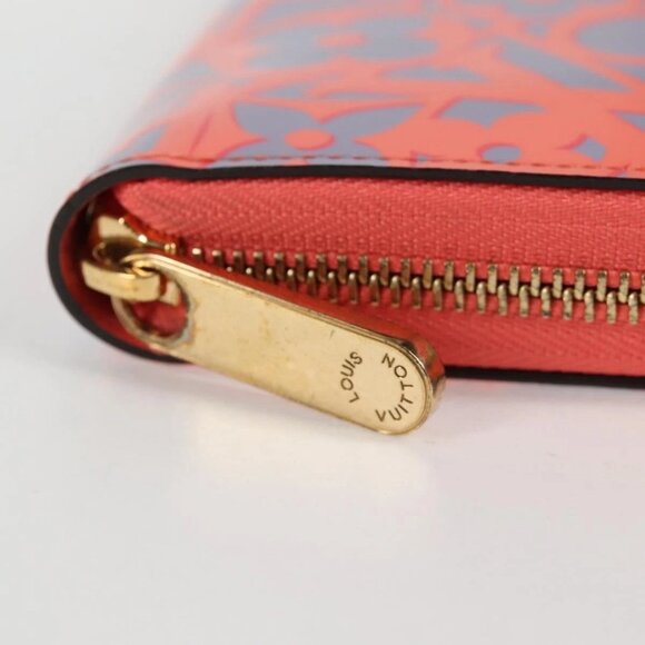 LOUIS VUITTON Sweet Monogram Zippy Wallet Long Wallet Orange M90124 Auth 138929V - Picture 9 of 16